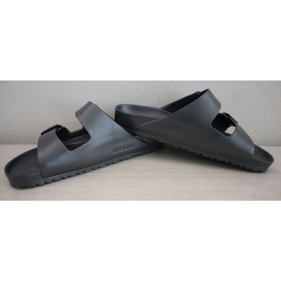 Birkenstock Men's Sz 43 US 10 Anthracite Gray Arizona Essentials EVA Sandals - Picture 1 of 12